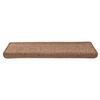 vidaXL Trapmatten 15 st 65x21x4 cm Bruin Rechthoekige Rand