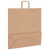 vidaXL Papieren zakken 50 st met hengsels 45x17x48 cm bruin