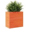 vidaXL Plantenbak 70x40x68,5 cm massief grenenhout wasbruin