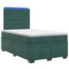 vidaXL Boxspringbed met matras Donkergroen 120 x 190 cm Fluweel