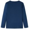 Kindershirt met lange mouwen 116 marineblauw