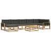 vidaXL Buiten bankenset 8 pcs Wit en antracietkleurig