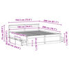 vidaXL Bedframe zonder matras met hoofdbord grenenhout 180x200 cm