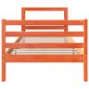 vidaXL Bedframe zonder matras massief grenenhout wasbruin 75x190 cm