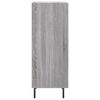 vidaXL Dressoir 34,5x34x90 cm bewerkt hout grijs sonoma eikenkleurig