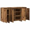 vidaXL Dressoir Oudhout 135 x 41 x 75 cm Bewerkt hout