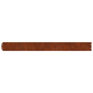 vidaXL Gazonrand 30 st 20 x 103 cm weervast staal Roestkleurig