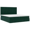 vidaXL Ottoman bed met matrassen en LED's 200x200cm fluweel