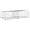 vidaXL Schanskorf 200x100x50 cm gegalvaniseerd ijzer zilverkleurig