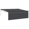 vidaXL Zijde Frame Geel en Wit 350 x 250 cm Polyester met PU-coating