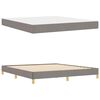 vidaXL Boxspringbed met matras Taupe 180 x 200 cm Stof