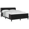 vidaXL Boxspringbed met hoofdeinde Zwart 140 x 190 cm Fluweel