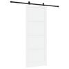vidaXL Schuifdeur ORKDAL 93 x 232 cm Bewerkt hout Wit en zwart