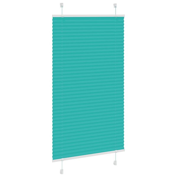 vidaXL Pliss&eacute; rolgordijn 75x150 cm stofbreedte 74,4 cm petrol groen