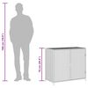 vidaXL Tuinkast 83x45x76 cm poly rattan grijs