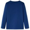 Kindershirt met lange mouwen 92 jeansblauw