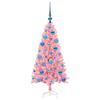 vidaXL Kerstboom met 150 LED met standaard Roze 120 cm PVC