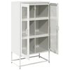 vidaXL Hoge kast 68x39x123 cm staal wit