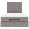 vidaXL Ottoman bed met matras en LED's 120x200cm stof taupe