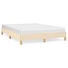 vidaXL Bedframe zonder matras stof cr&egrave;mekleurig 140x200 cm