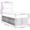 vidaXL Boxspring met matras fluweel roze 90x200 cm