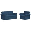 vidaXL Bank 2 pcs Blauw 175 x 82 x 80 cm Stof