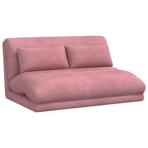 vidaXL Verstelbare vlo stoelen Roze Fluweel