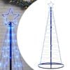 vidaXL LED-kerstboom 200 LEDs 180 cm blauw