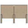 vidaXL Boxspring stof donkergrijs 160x200 cm