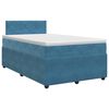 vidaXL Boxspringbed met matras Donkerblauw 120 x 200 cm Fluweel