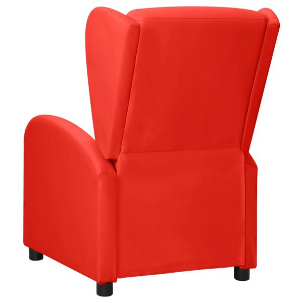 vidaXL Fauteuil verstelbaar kunstleer rood