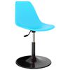 vidaXL Eetkamerstoelen 2 st draaibaar PP blauw