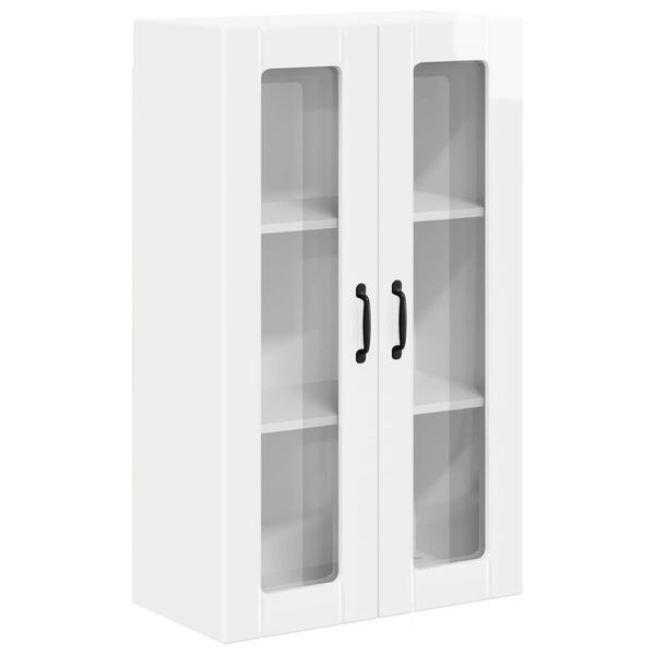 vidaXL Keukenkast aan de muur Hoogglans wit 60 x 31 x 100 cm