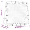 vidaXL Voetbal kickback rebounder verstelbaar 96x80x96 cm staal en PE