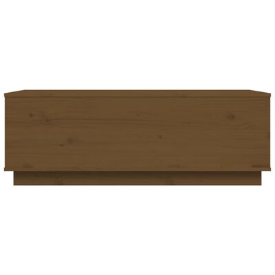 vidaXL Salontafel 100x50x35 cm massief grenenhout honingbruin