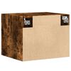 vidaXL Wandkast 50x42,5x40 cm bewerkt hout gerookt eikenkleurig