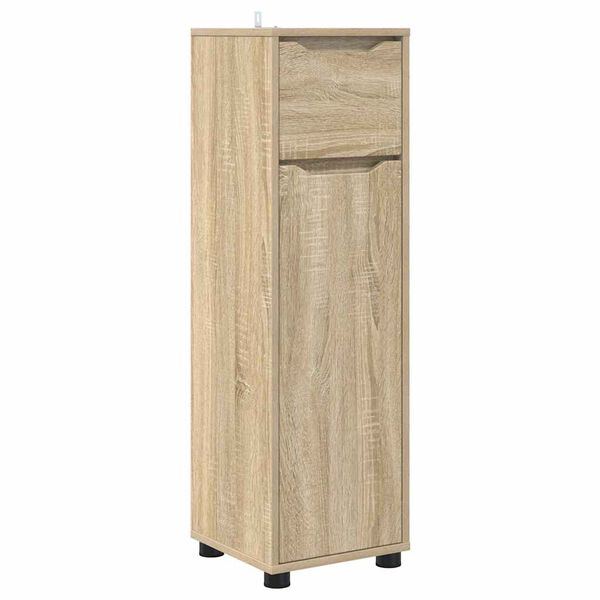 vidaXL Badkamer Kast Sonoma Eiken 30,5 x 30 x 101 cm Bewerkt hout