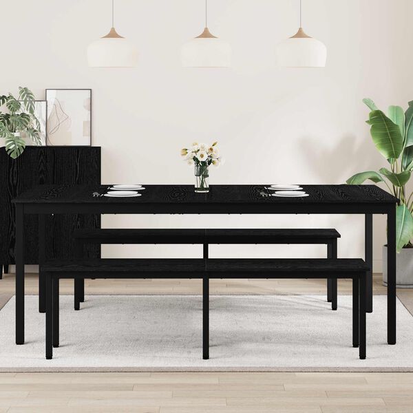 vidaXL Eettafels Bewerkt hout