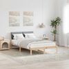 vidaXL Bedframe Bruin en lichtgrijs 120 x 190 cm Massief grenenhout