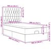 vidaXL Ottoman bed met matrassen en LED's 100x200cm fluweel roze