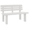 vidaXL Tuinbankje 110x52x71 cm polypropeen wit