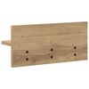vidaXL Wandgemonteerde kapstok Artisan Eiken 40 x 10,5 x 18 cm