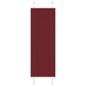 vidaXL Pliss&eacute; rolgordijn 40x100 cm stofbreedte 39,4 cm bordeauxrood