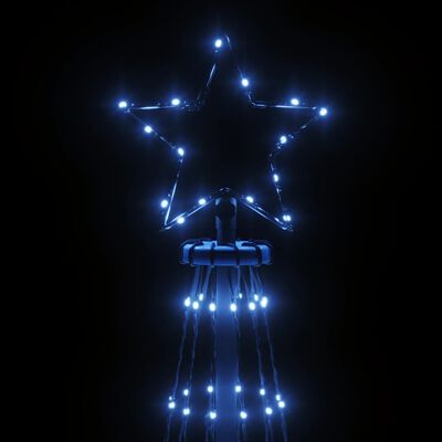 vidaXL Kerstboom met grondpin 732 LED's blauw 500 cm
