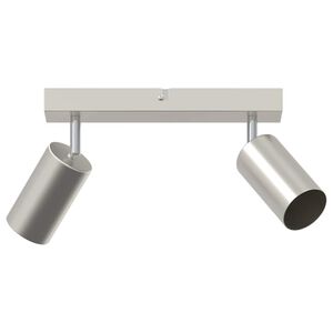 vidaXL Plafondspot met schijnwerpers Nikkel 26 x 6 x 16 cm Metaal