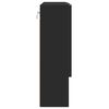 vidaXL Spiegelkast Wandgemonteerd Zwart 59 x 17 x 55 cm Bewerkt hout