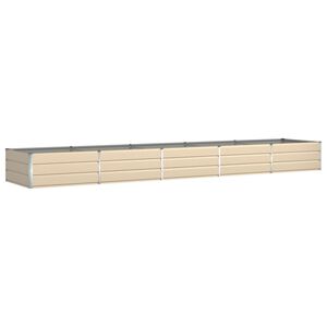 vidaXL Plantenbak Ivoor 480 x 100 x 45 cm Gegalvaniseerd staal