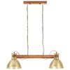 vidaXL Hanglamp industrieel 25 W E27 109 cm messingkleurig