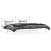 vidaXL Bedframe met hoofdbord metaal wit 193x203 cm