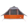 vidaXL Tipi Tent met dak Grijs en Oranje 364 x 281 x 257 cm taft